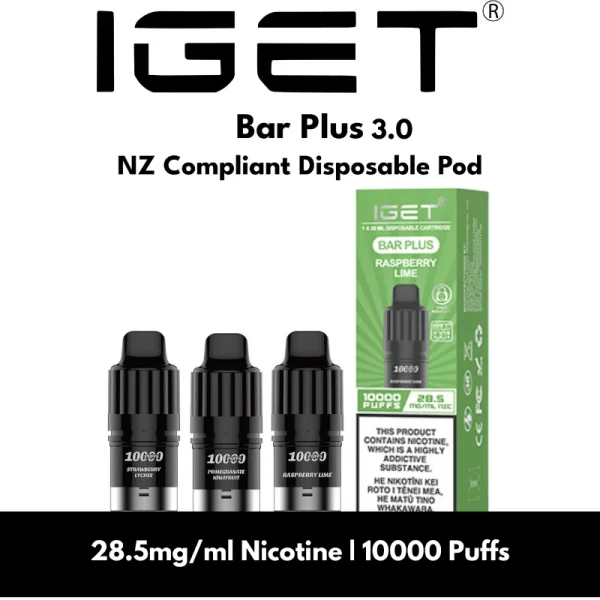 IGET Bar Plus Pod 3.0 – 10000 puffs – 28.5mg Nicotine